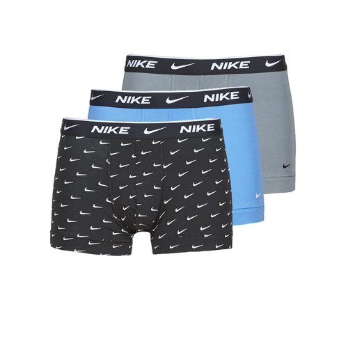 Nike - EVERYDAY COTTON STRETCH X3 - Noir / Gris / Bleu