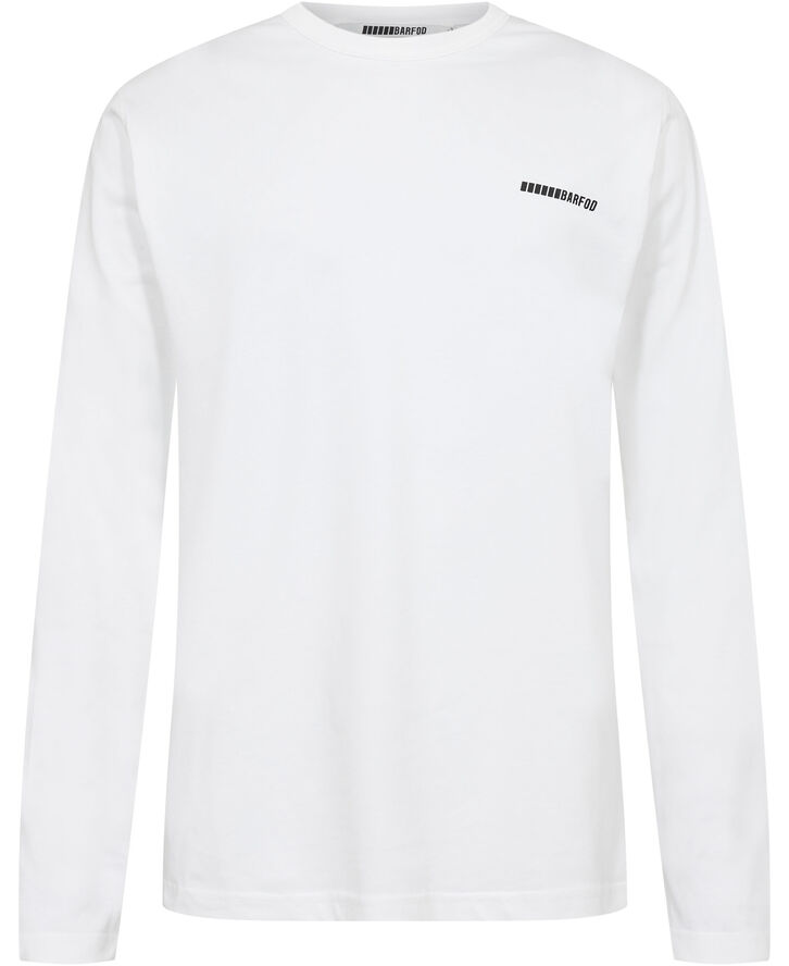 Barfod Squares'' One-square Long Sleeve T-shir Bright white