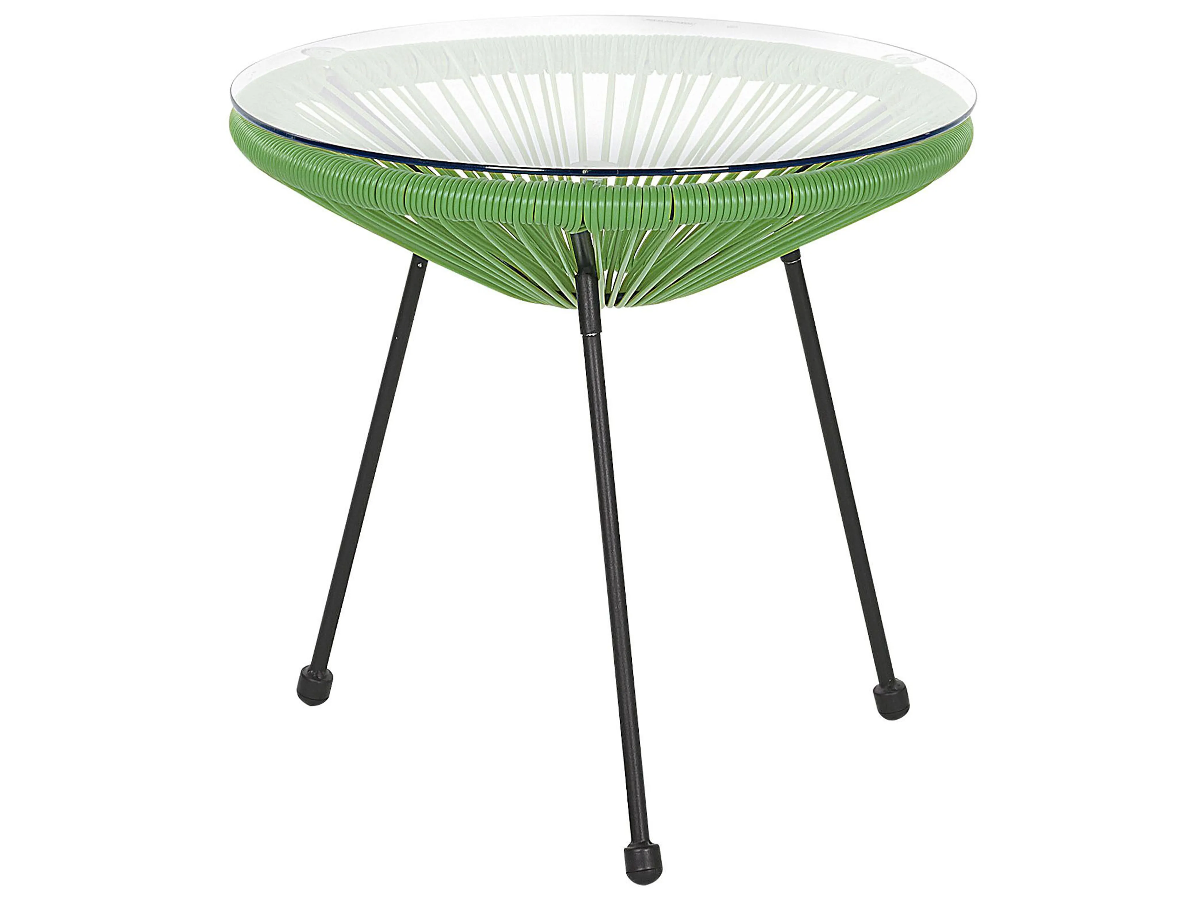 Bistroset ACAPULCO II PE rotan Groen