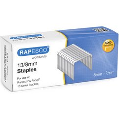 Agrafes Rapesco galvanisées pour pistolet agrafeur 13/8 - Boîte 5000