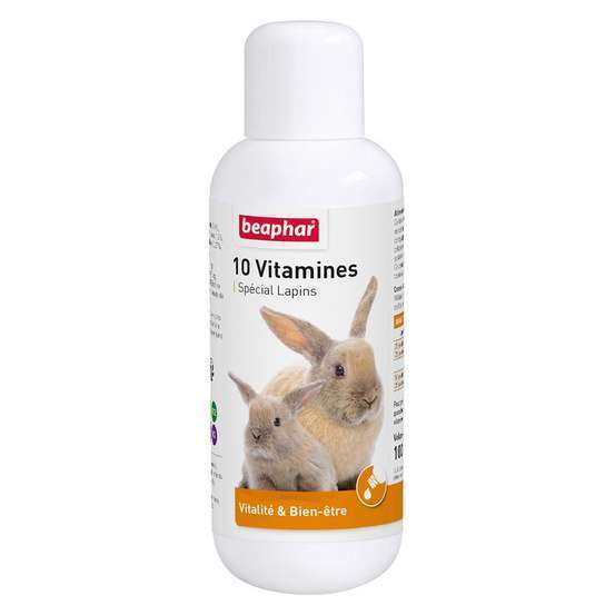 Aliment complémentaire 10 vitamineslapins 100 ml