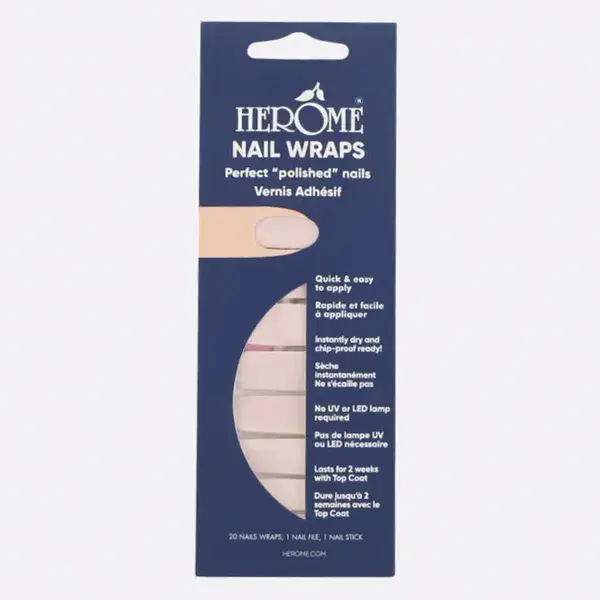Adesivos para unhas Herôme rosa claro