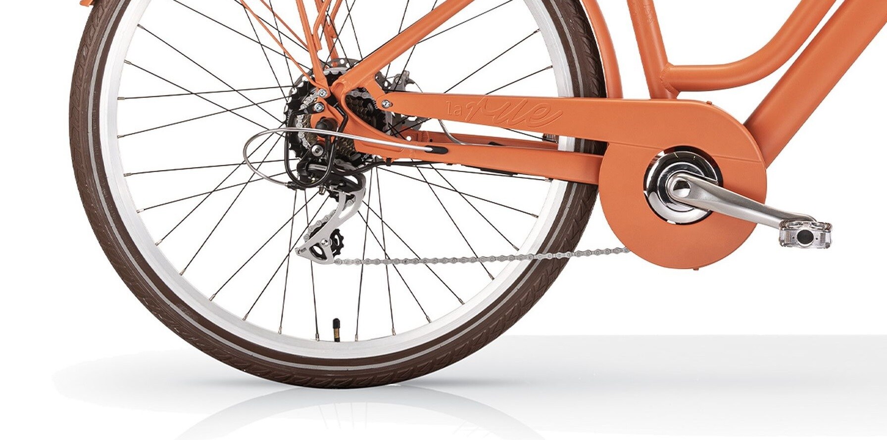 MBM Elektro-Citybike LA RUE 2.0, peach orange