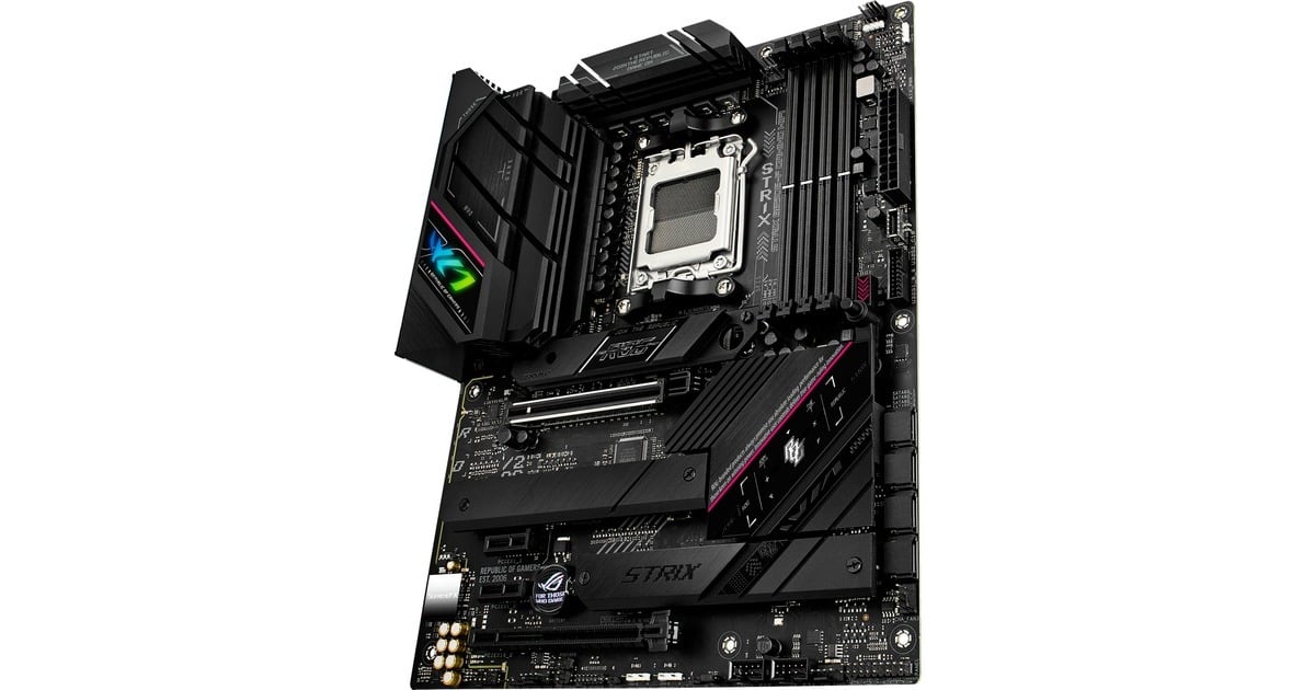 ASUSROG Strix B650E-F Gaming WiFi socket AM5 moederbord  (Zwart, RAID, 2.5 Gb-LAN, Wi-Fi 6E, BT 5.2, Sound, ATX)
