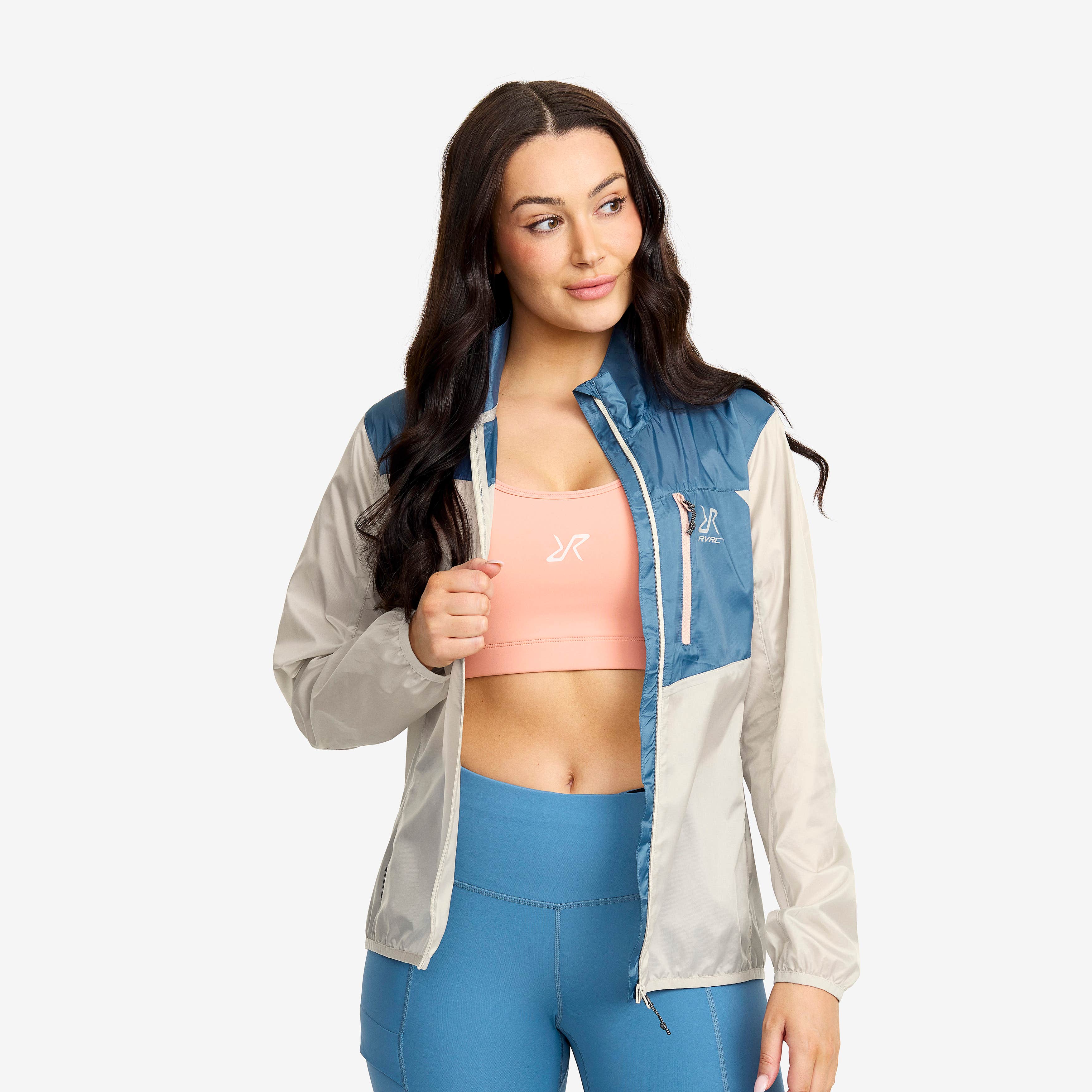 Unit Light Windbreaker Dame Captain's Blue/Peyote