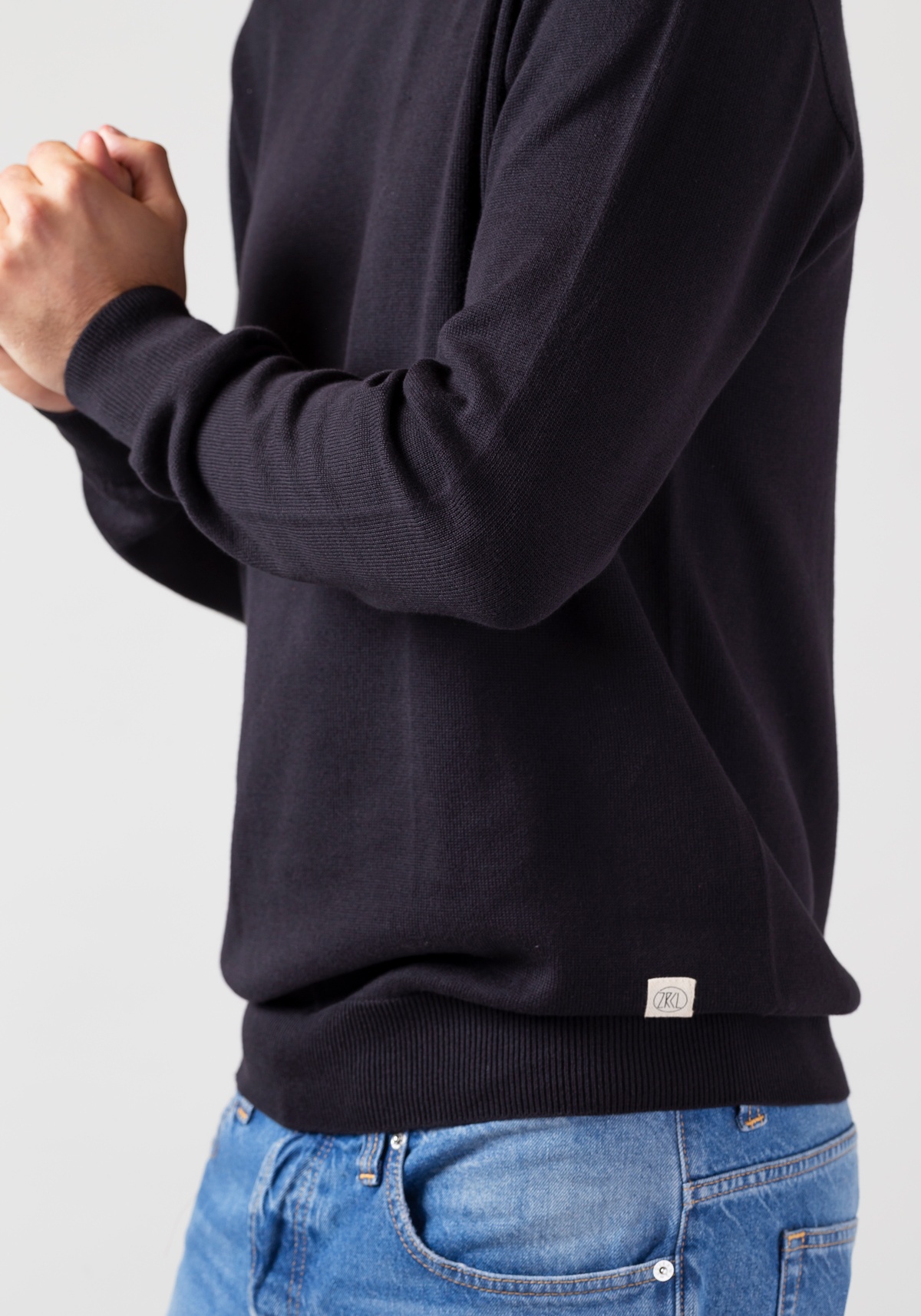 WE ARE ZRCL Herren-Strickpullover Josef Swiss Edition Black
