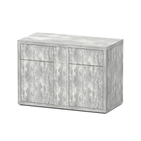 Meuble d'aquarium avec 2 portes Sublime Béton L.120xP.60xH.83cm