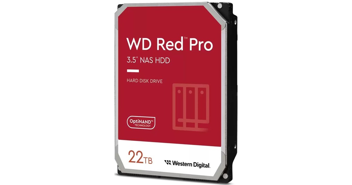 WDRed Pro, 22 TB harde schijf  (WD221KFGX, SATA 600, 24/7, AF)