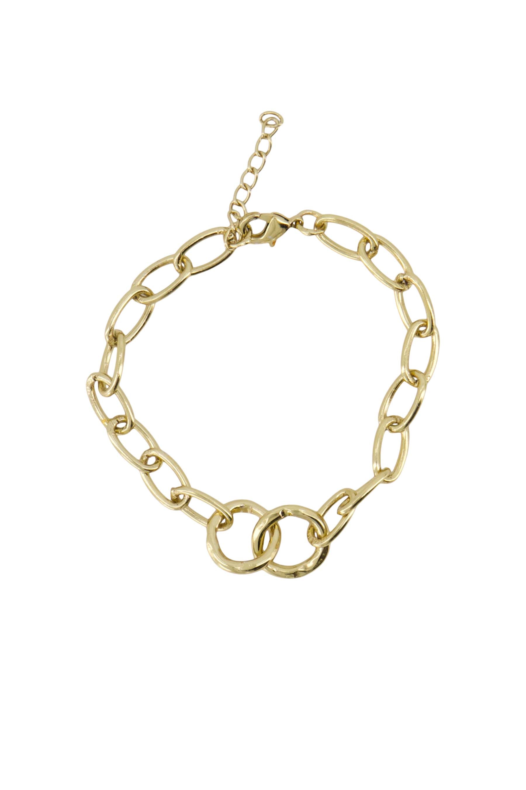 armband met grove schakel