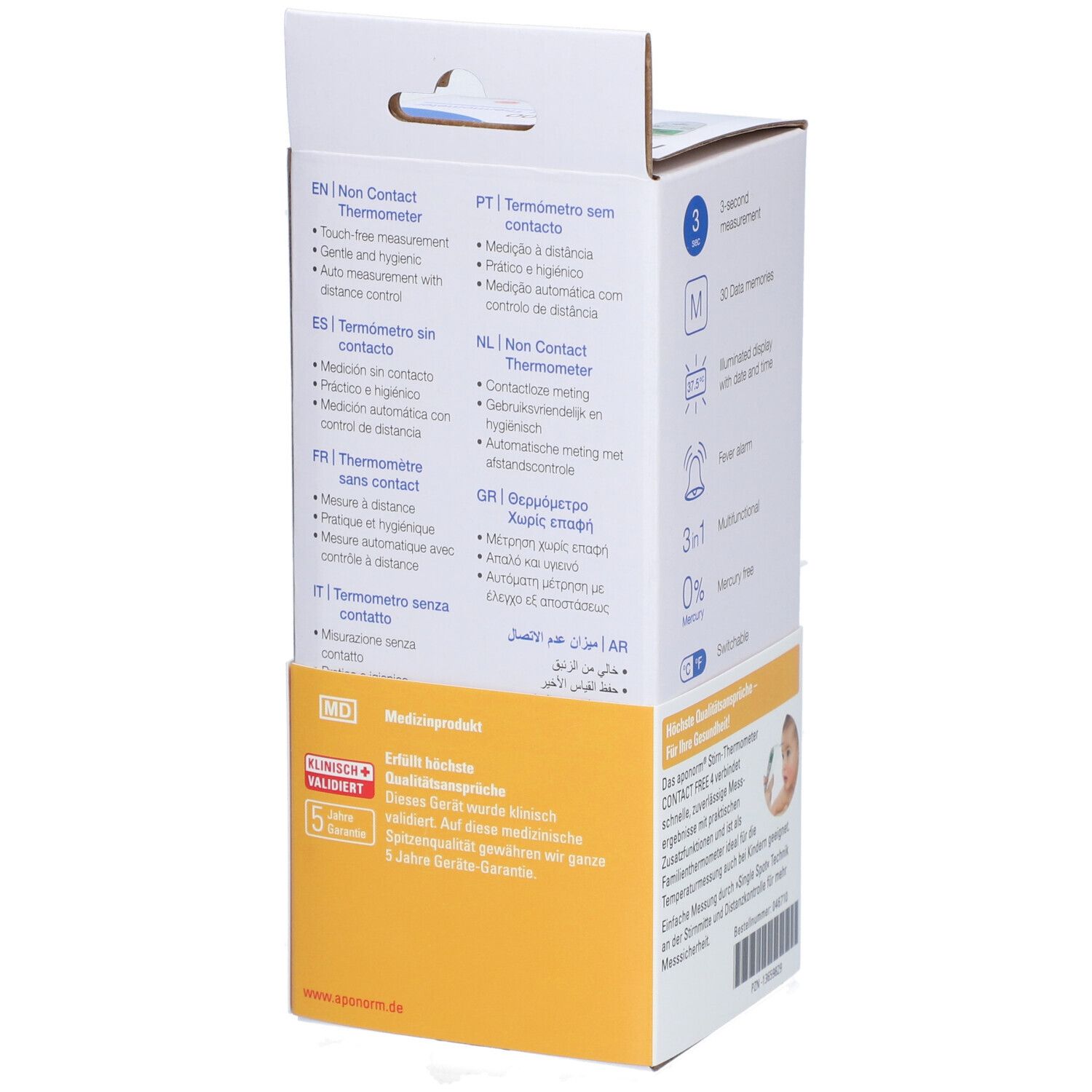 aponorm® Stirnthermometer Contact-Free 4