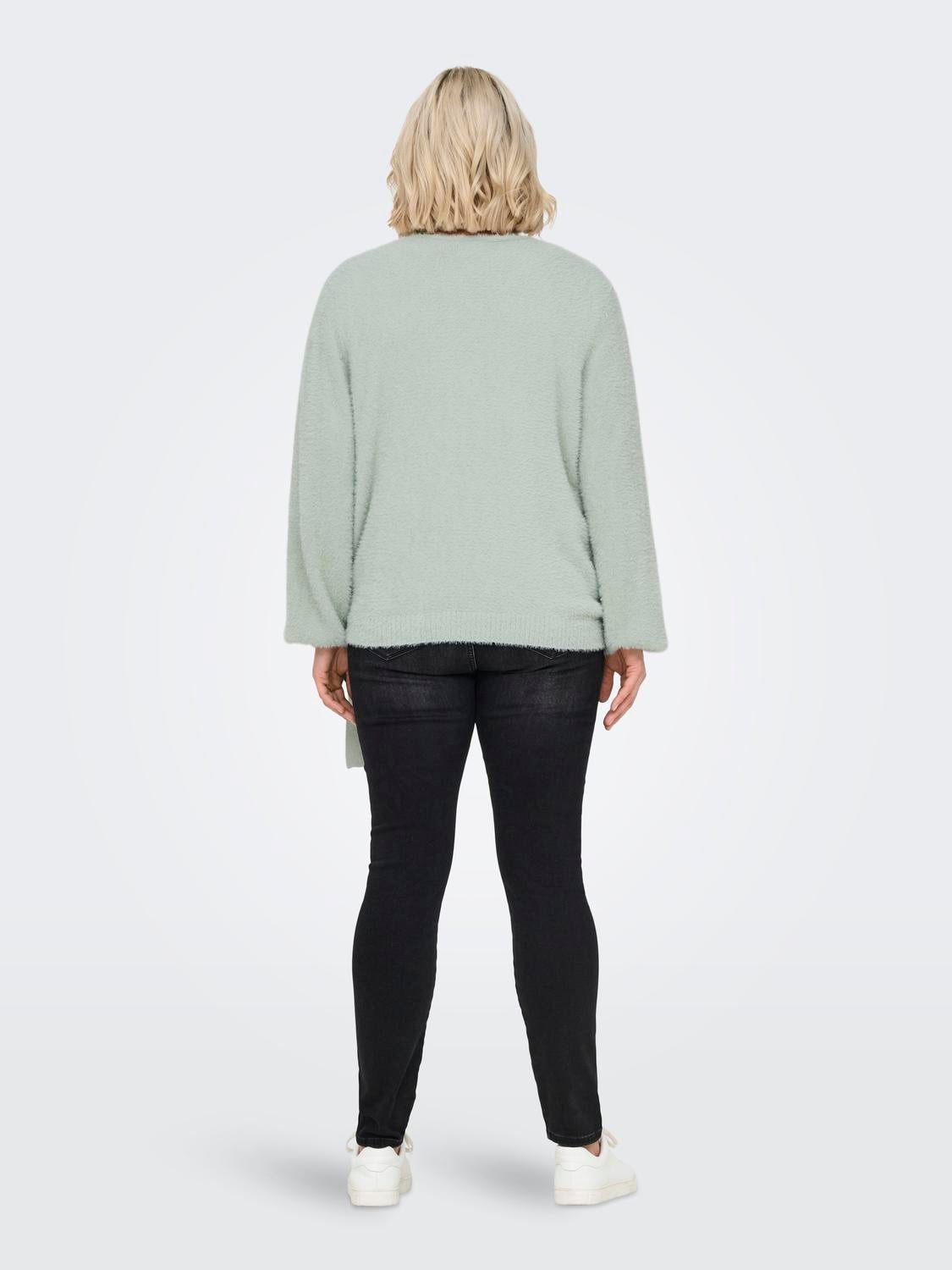CARAMANDA Strickpullover Aqua Gray