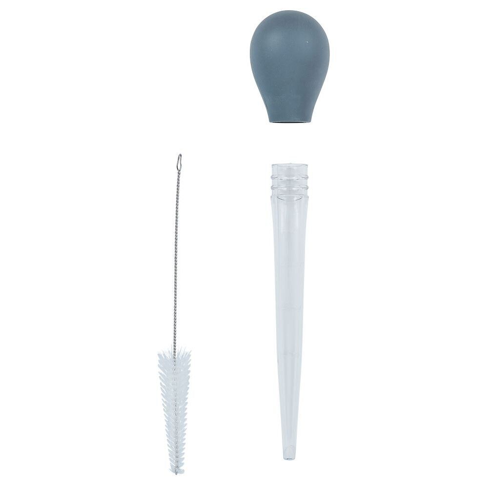 Poire à jus avec brosse de nettoyage