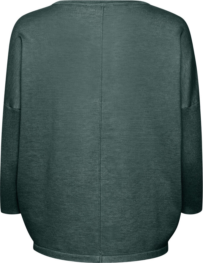 Saint Tropez A2561, MilaSZ R-Neck Pullover Sagebrush green melange