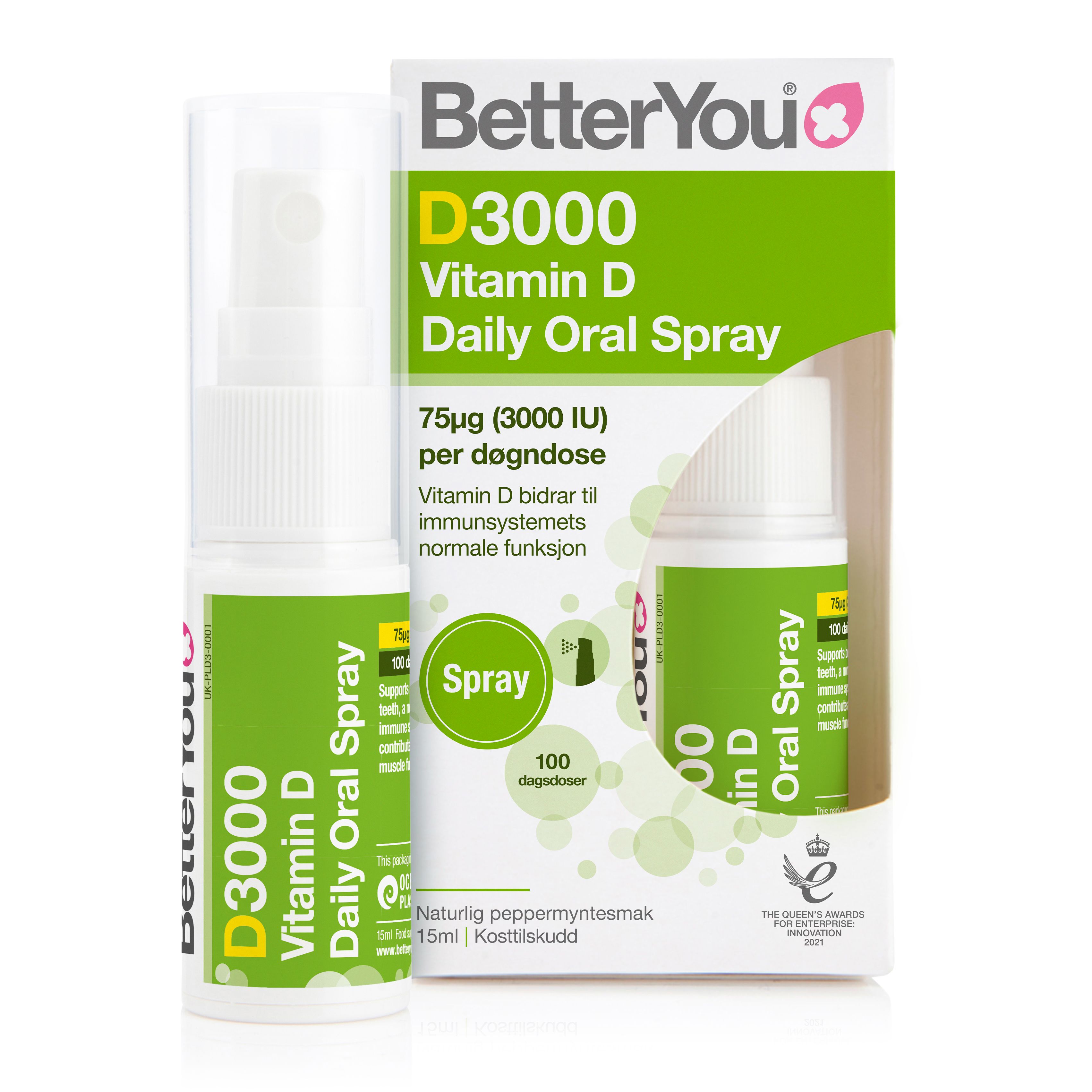 BetterYou D3000 Vitamin D Oral Spray