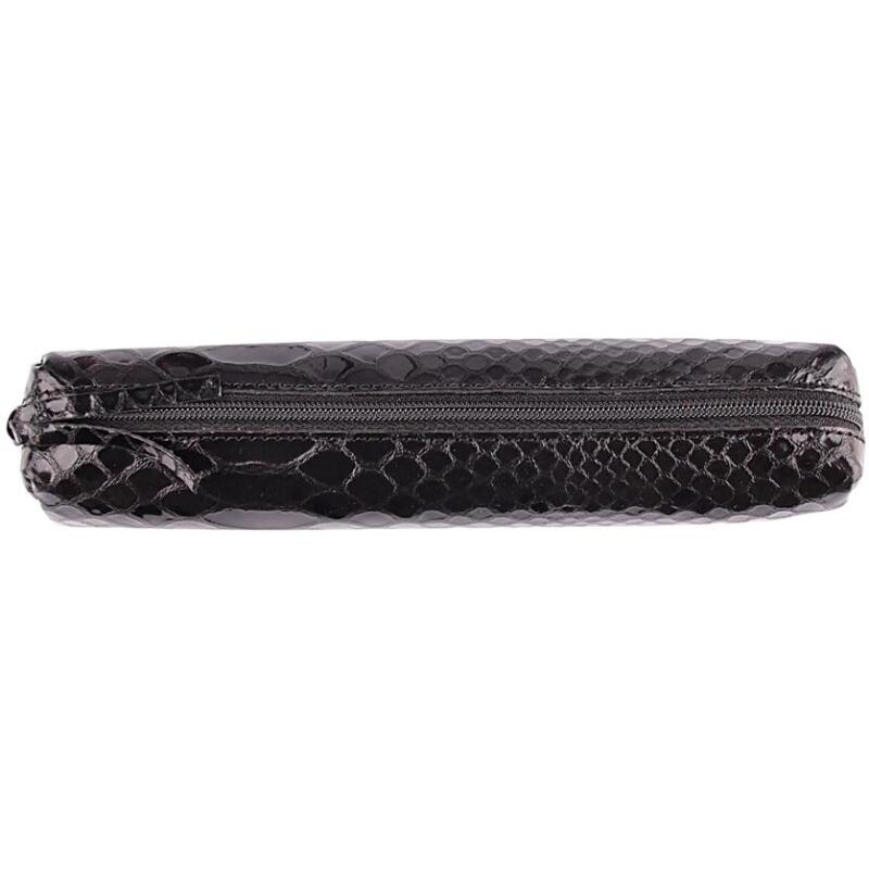 REPTILE DESIGN Trousse slim 4x2,5x19,5 cm, Python noir - Python noir