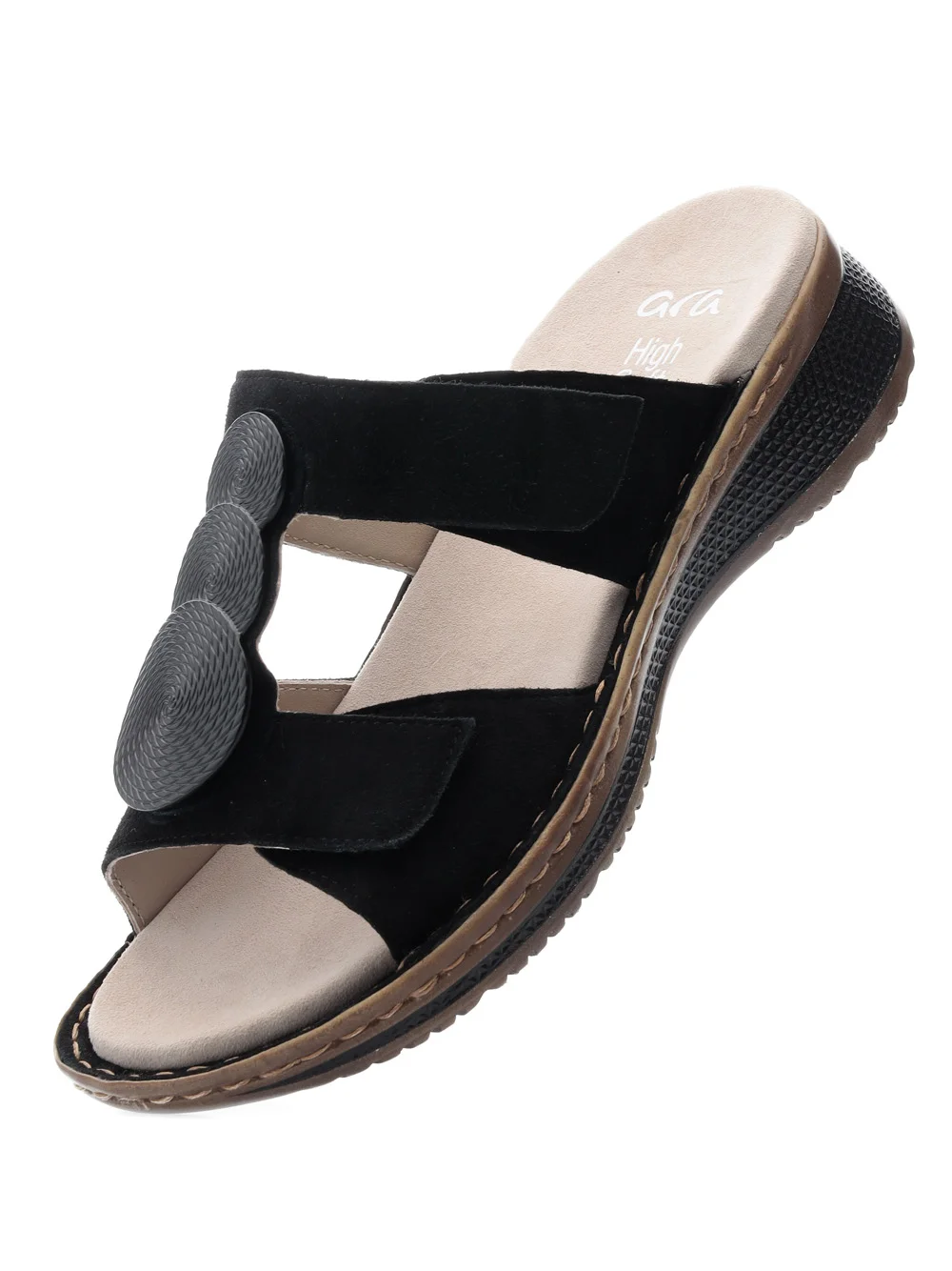 Pantolette Hawaii schwarz