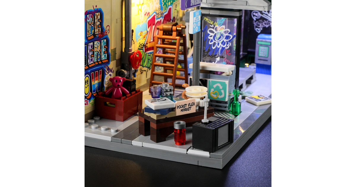 LumibricksStreet Fusion - Graffiti Bus Stop Constructiespeelgoed  (F9066)