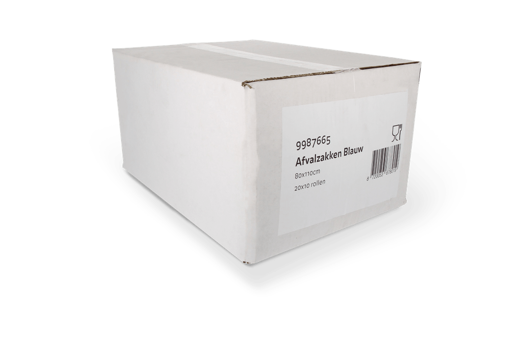Vuilniszakken 120L 10 rollen 20 zakken (blauw)