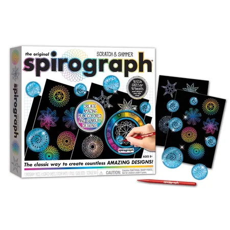 Boti Spirograph Schablonenset Scratch and Shimmer