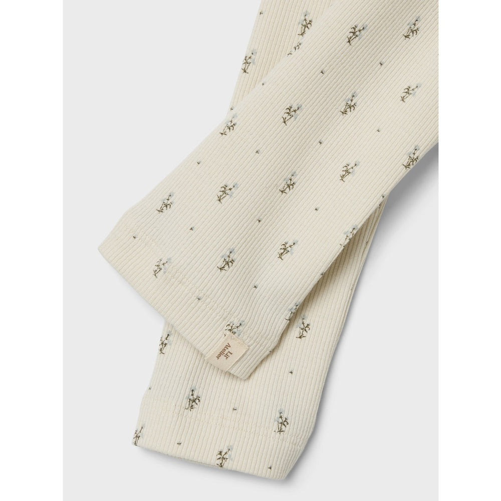 Køb Lil'Atelier Turtledove Blue Flowers Gago Kye Slim Leggings
