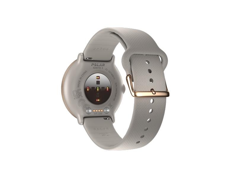 POLAR GPS-Sportuhr Ignite 3 Grau/Sand Fitnessuhr mit GPS