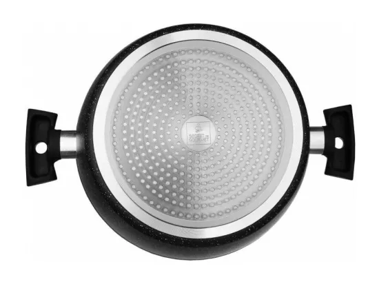 Faitout avec couvercle en verre - D 28 cm - Aluminium
