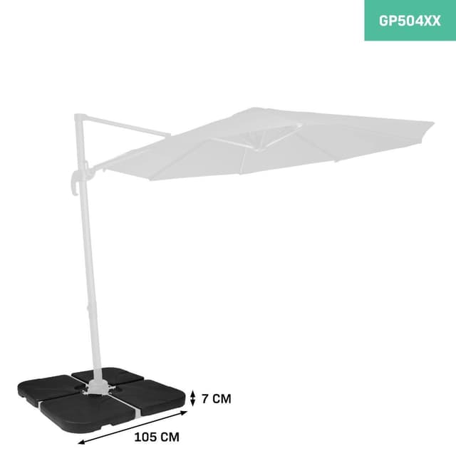 VONROC Parasol fliser Bardolino