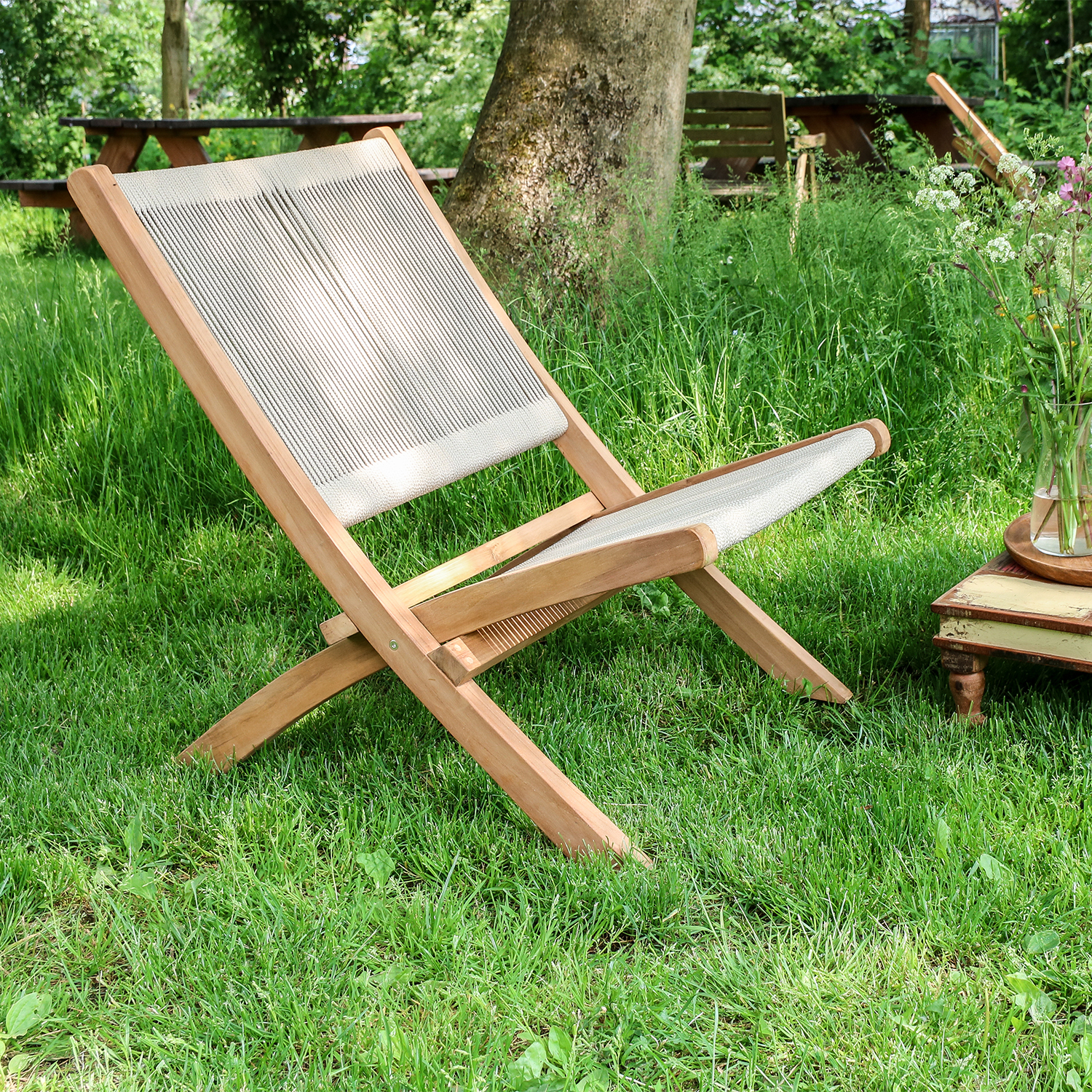 Loungestoel Rope groen - STCO720D