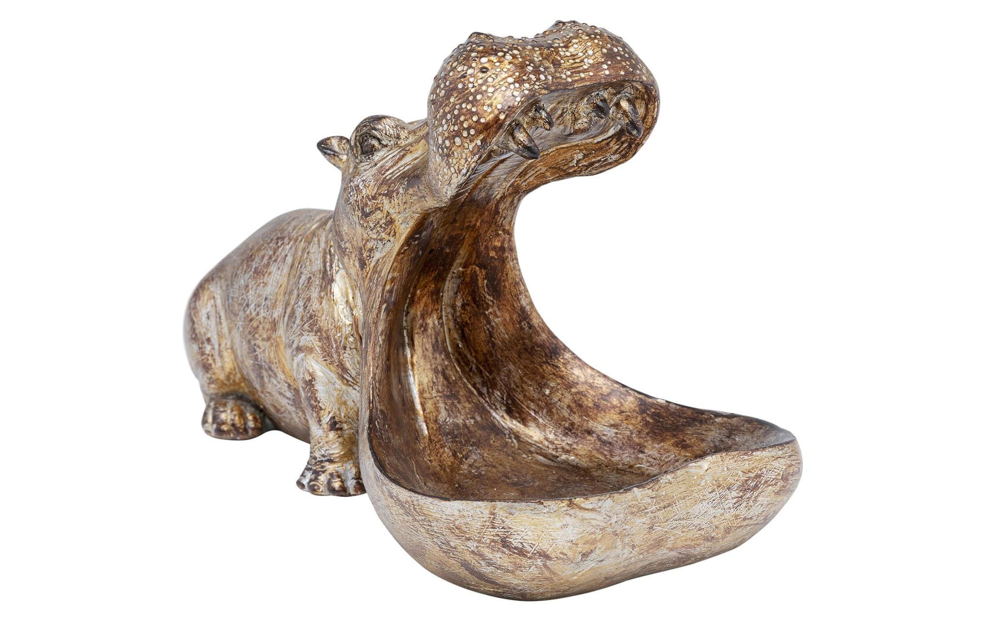 Kare Design Dekofigur »Hungry Hippo Gold«
