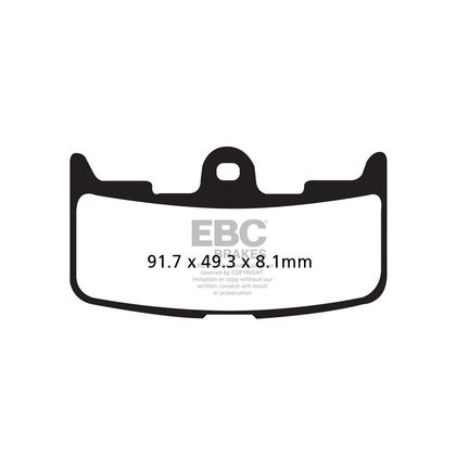 Plaquettes de freins EBC Sinter Métal Fritté avant