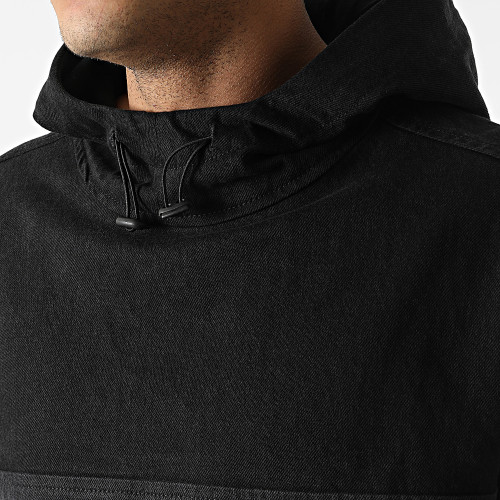 Veste Jean Outdoor A Capuche M6629 Noir Gris Anthracite