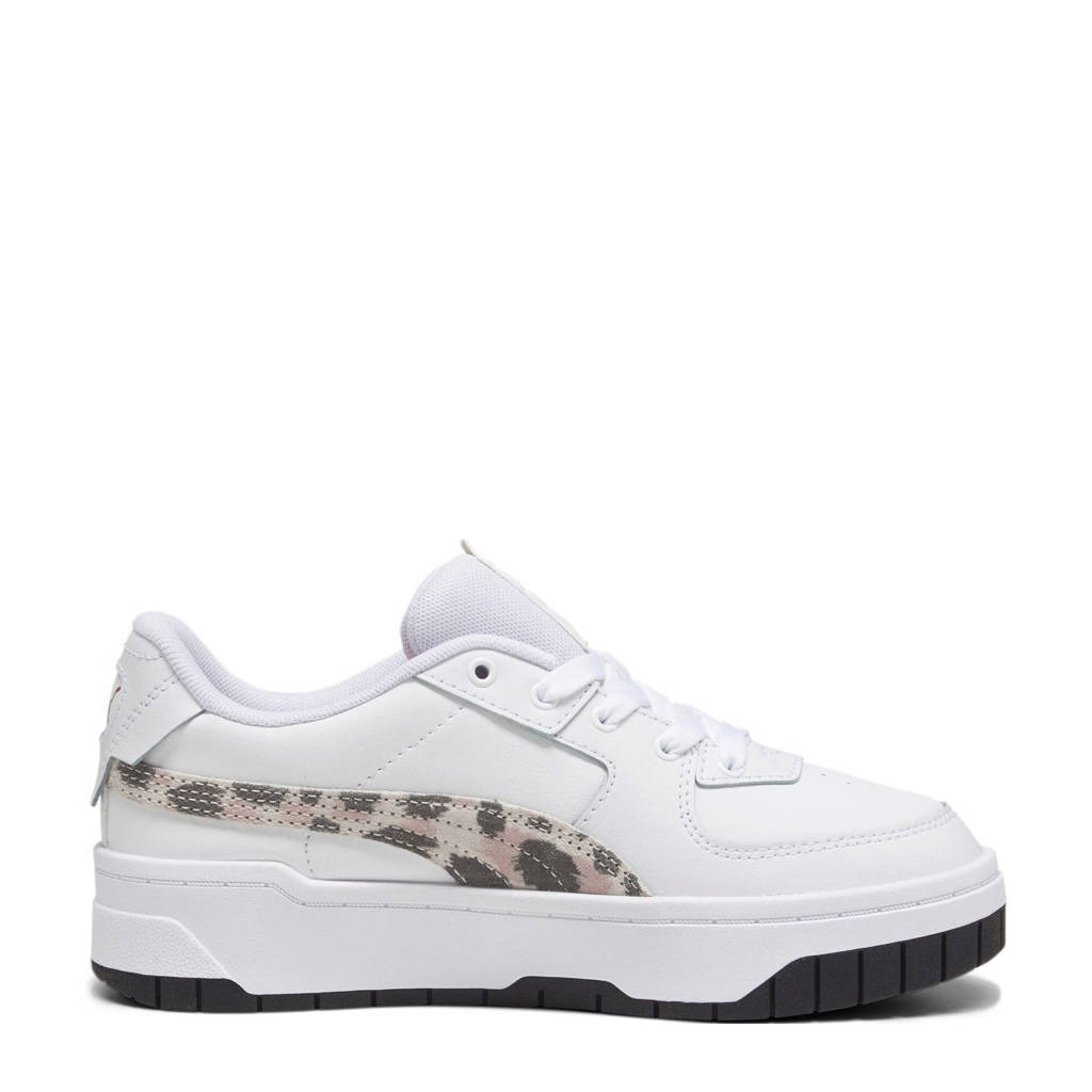 Puma Cali Dream Animal Print Jr sneakers wit/roze/bruin