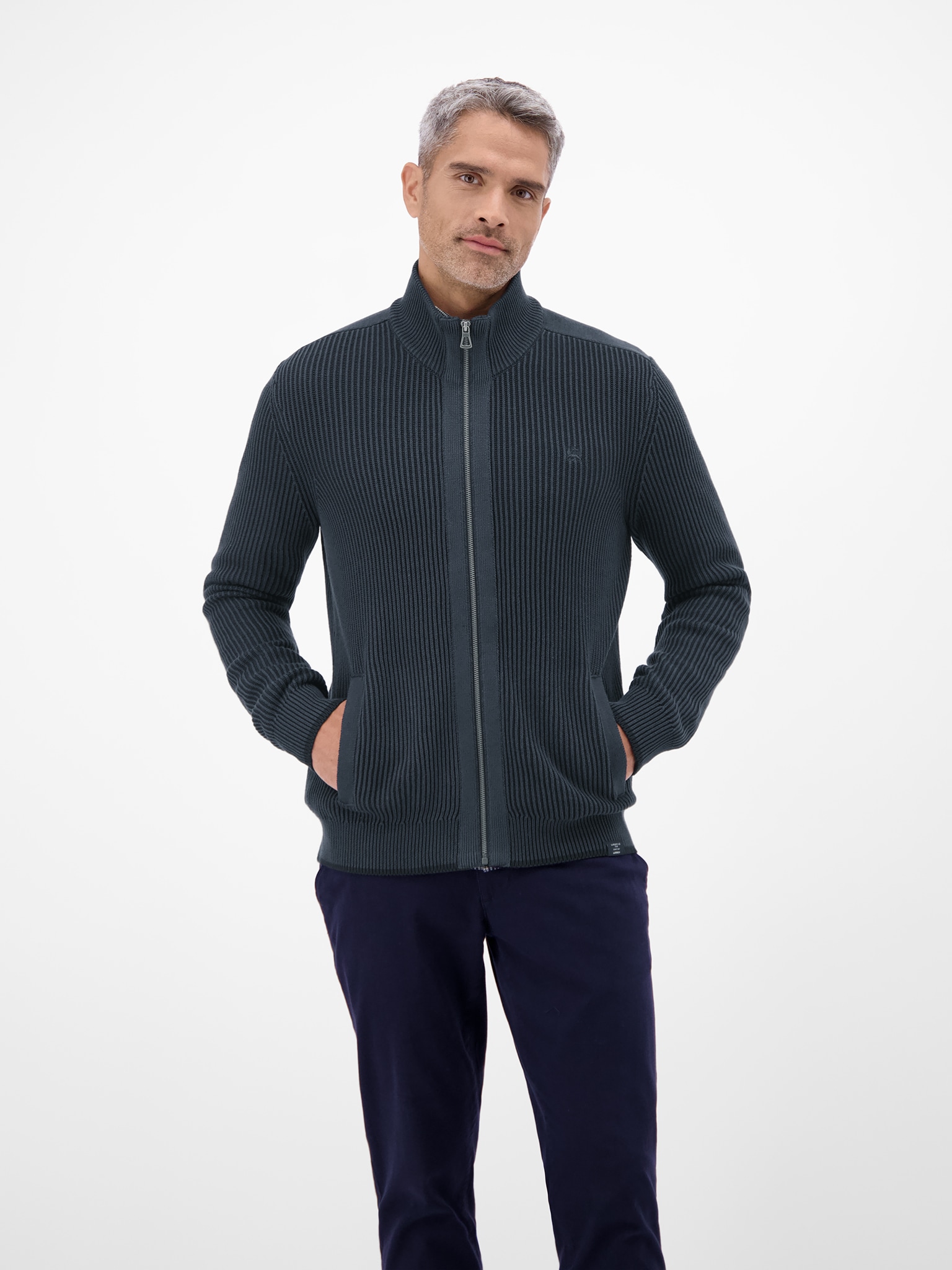 LERROS Strickjacke , mit Stehkragen und sportiver Struktur