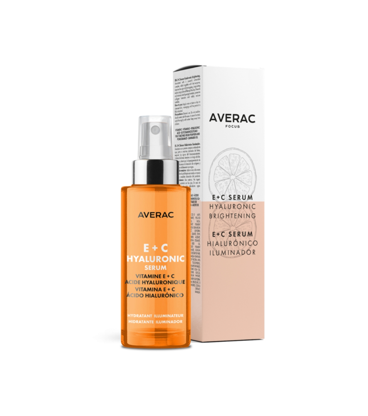Averac Cosmetics - *Focus* - Sérum Iluminador com Ácido Hialurônico E+C