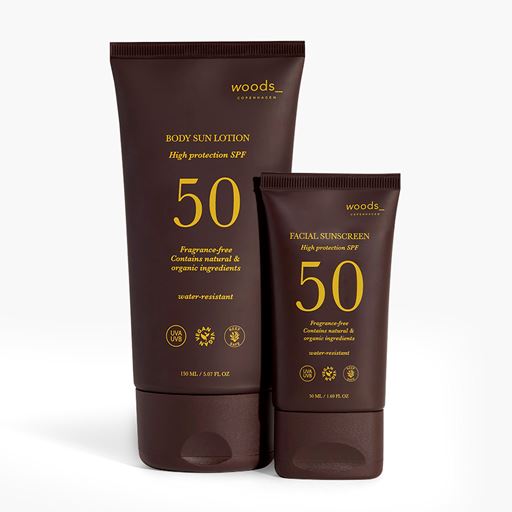 woods_ copenhagen Body Sun Lotion, SPF 50, 150 ml