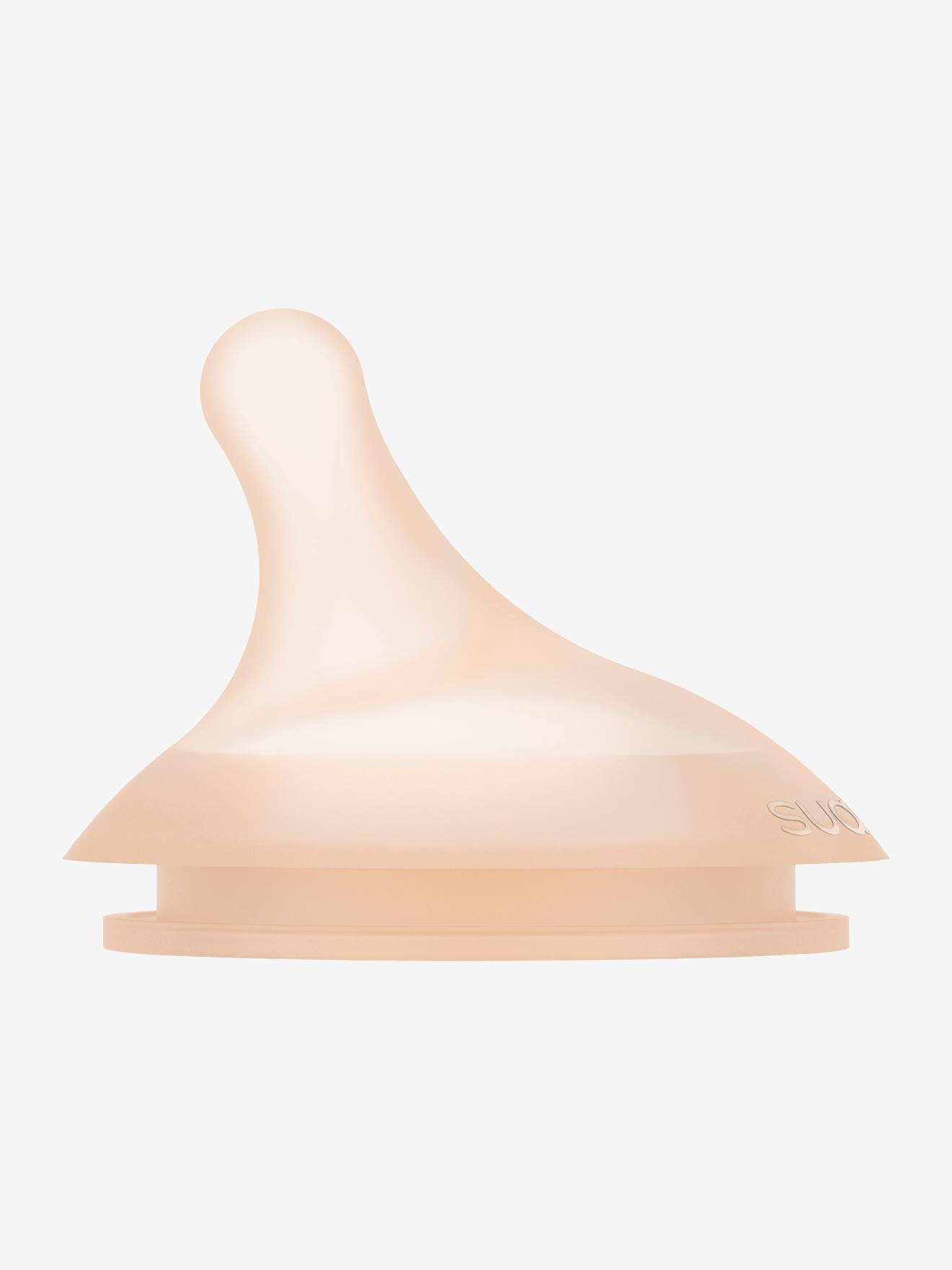 Pacote com 2 bicos de fluxo rápido (G) para mamadeira SUAVINEX Zerø.Zerø, rosa claro liso