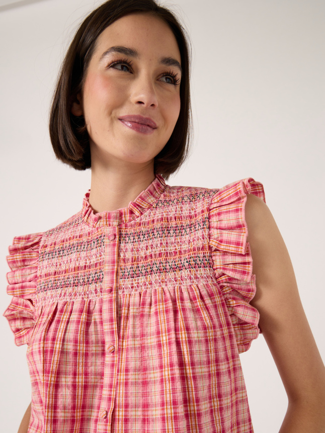 Chemise à carreaux