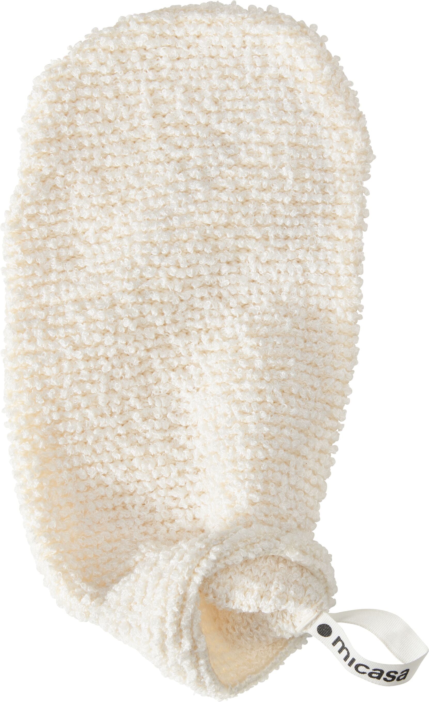 KAJA Massagehandschuh - Natur / B: 11.0 cm x T: 22.0 cm