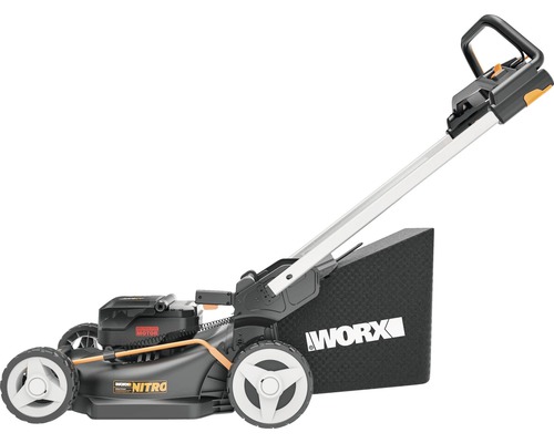 WORX Nitro 40V (2 x 20V) 46cm WG749E accu grasmaaier, borstelloze motor, inclusief 2 x 4Ah accu's en lader