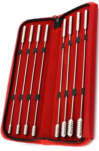 Urethral Sound Dilator Groved Beads 8-pcs Set