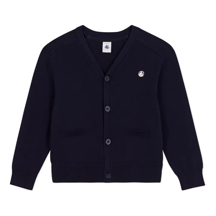 Petit Bateau Gilet Mylo Point Jersey | Bleu marine