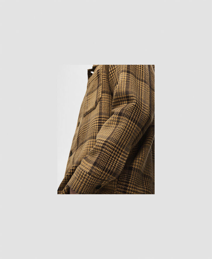 Selected Homme SLHBOXY-HOUNDSTOOTH BIG CHECK OVERS Chocolate torte/checks