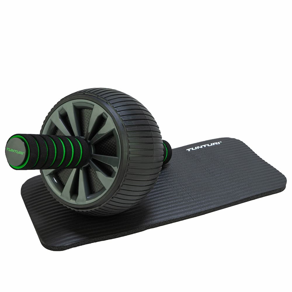 TUNTURI Pro Exercise Wheel Deluxe avec Tapis NBR