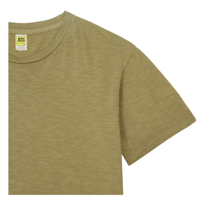 Velva Sheen T-shirt Rolled Coton | Vert olive