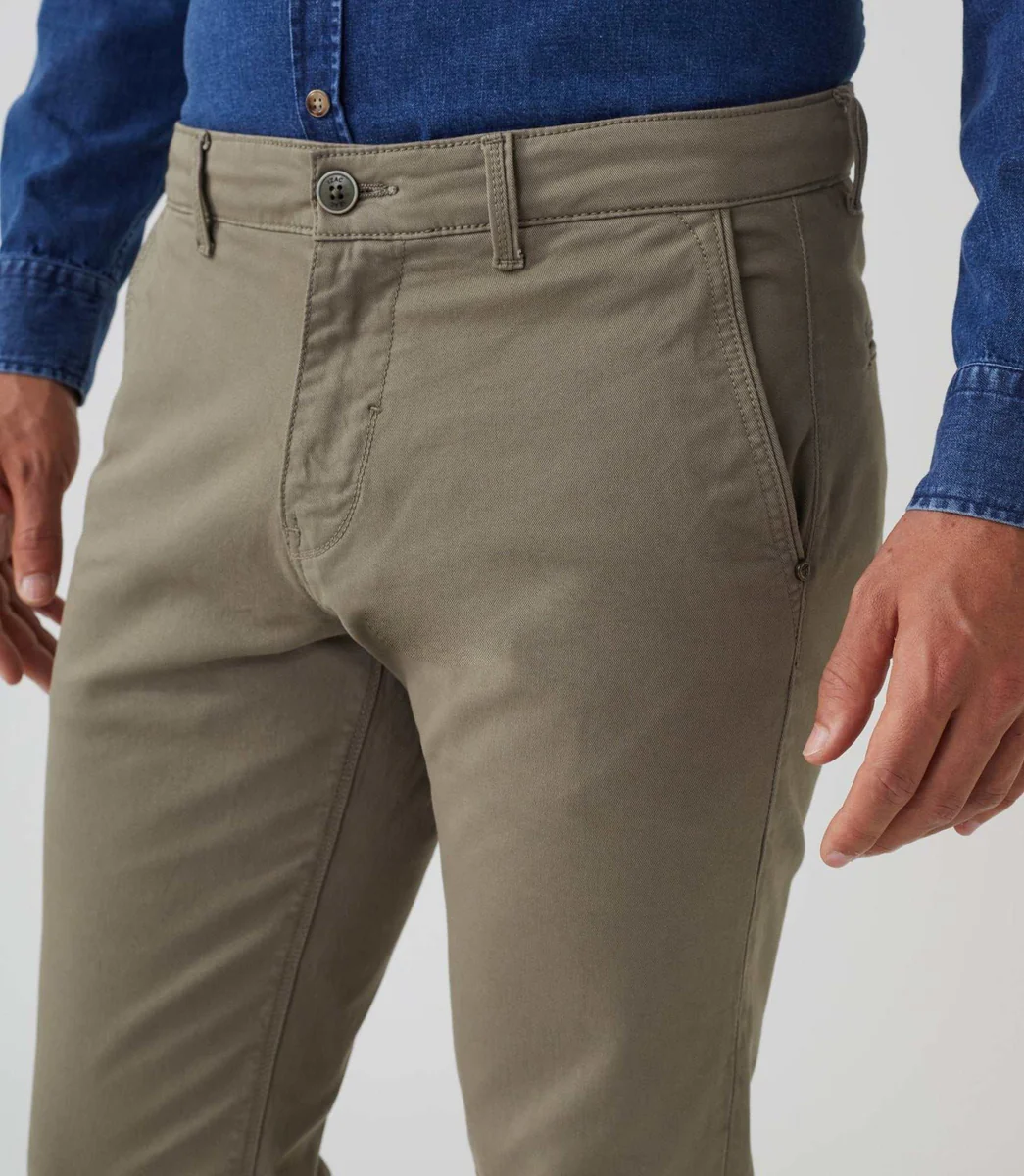 Pantalon casual chino kaki clair 
