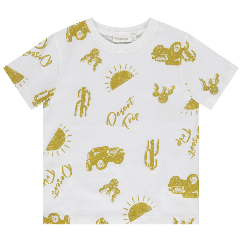 T-shirt manches courtes imprimé fantaisie pour garçon