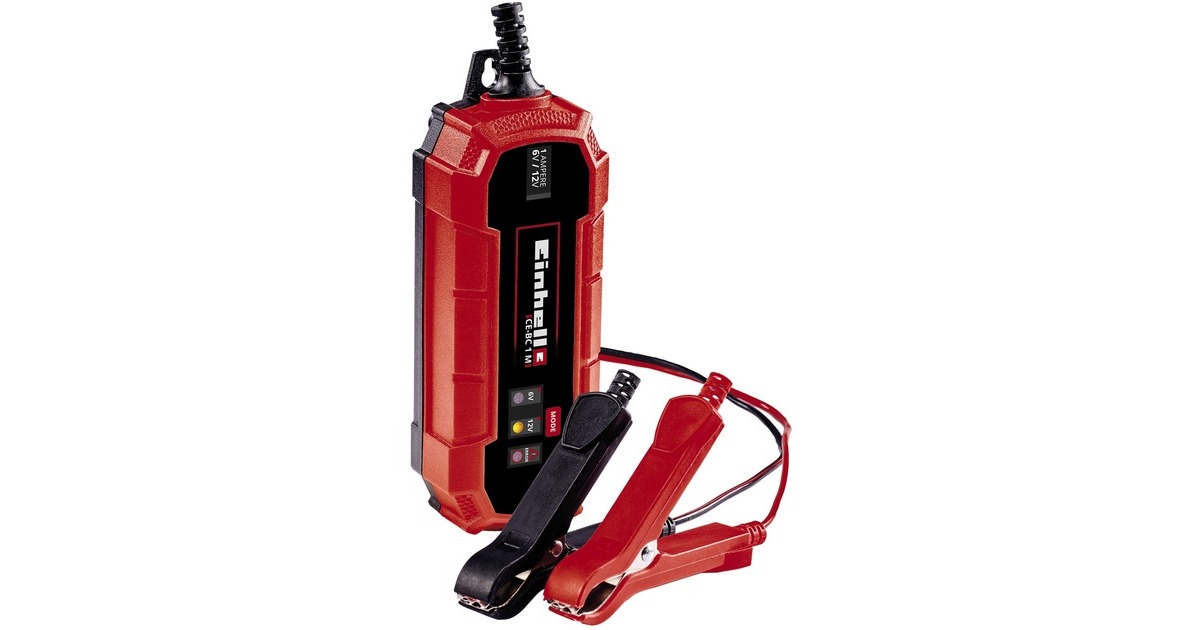 EINHELLAcculader CE-BC 1 M oplader  (Rood/zwart)