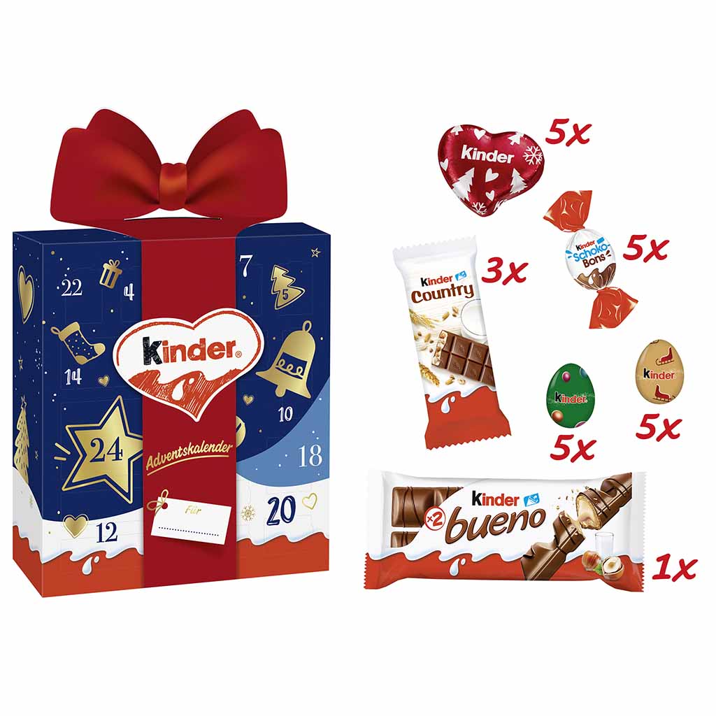 kinder Giftbox Kalender 214g MHD:20.4.25