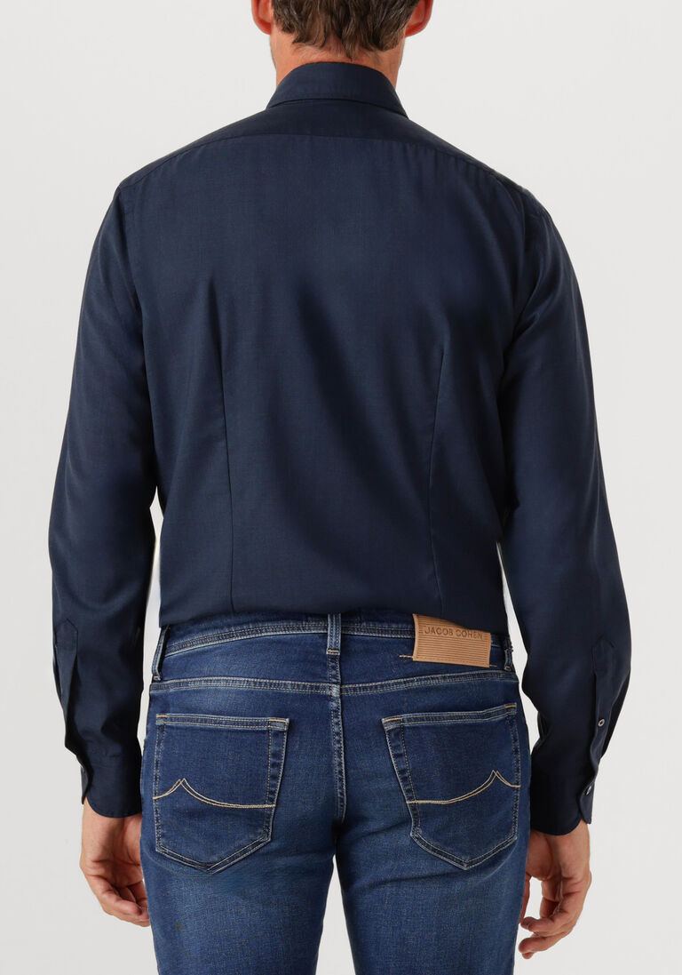 donkerblauwe xacus klassiek overhemd 11220 mop721ml
