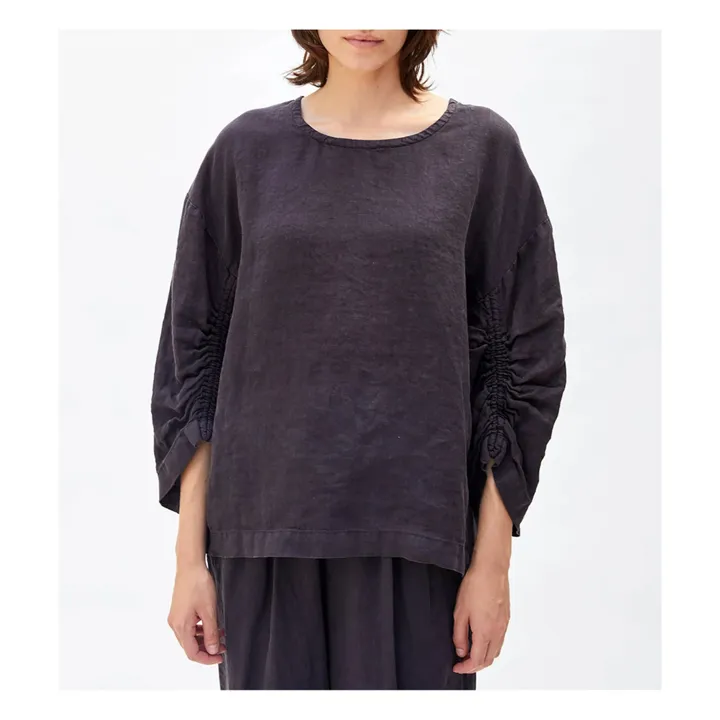 Black Crane Top Xiao Lin | Noir